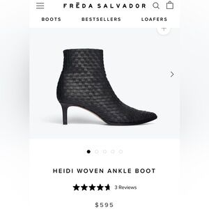 Freda Salvador Heidi Woven Ankle Boots